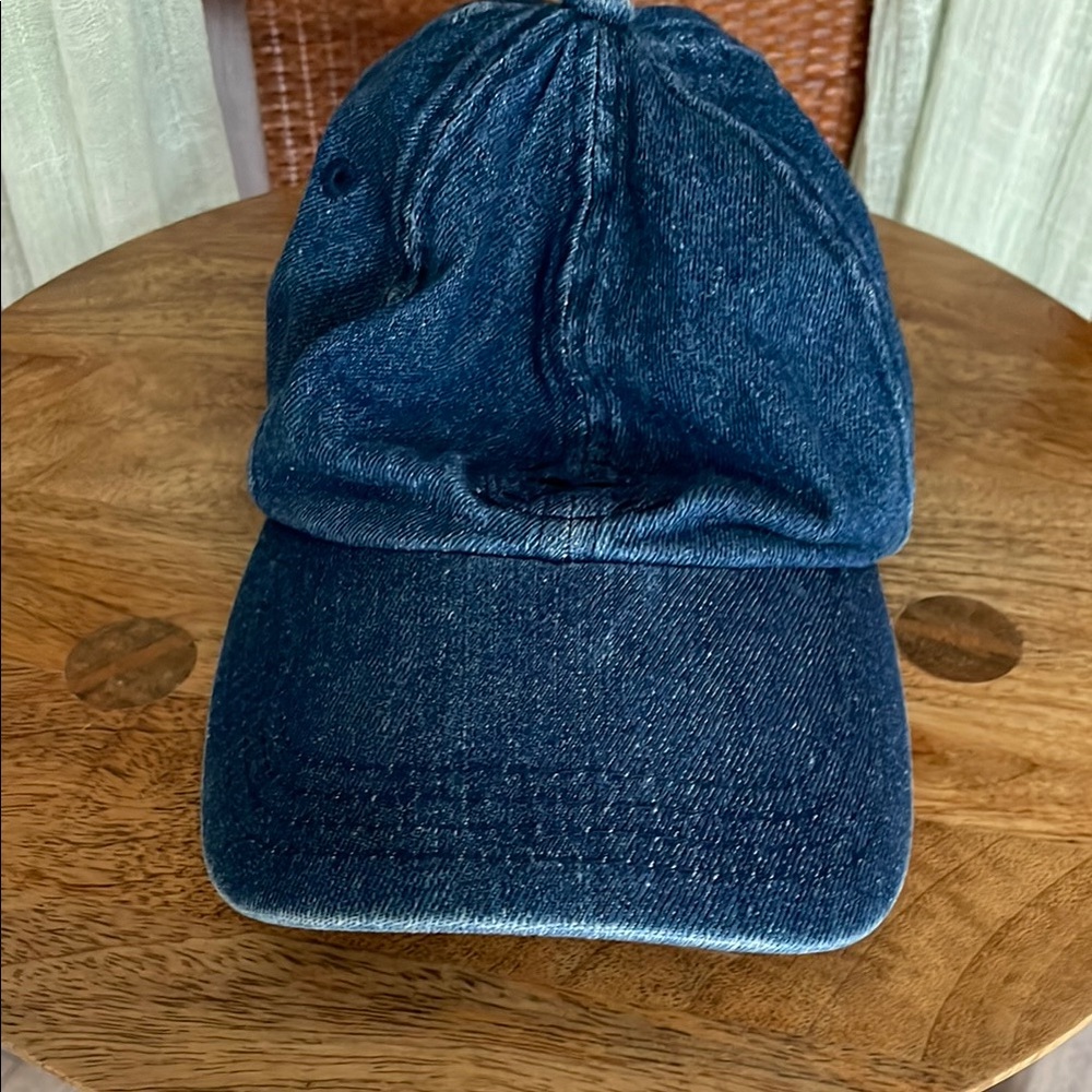 Dark Blue Denim Cap
